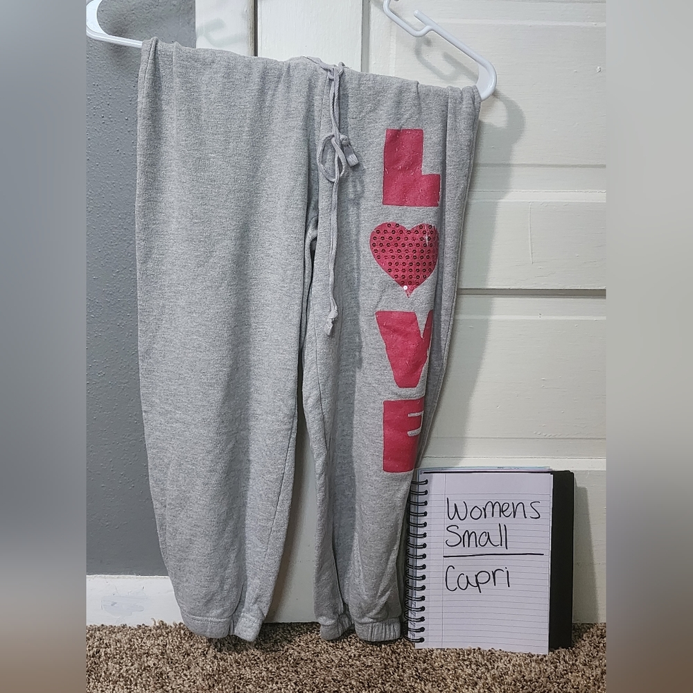 Womens sweat capris